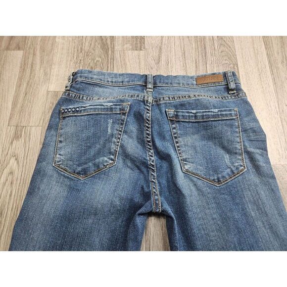 Blank NYC Women Size 28 Distressed Skinny Denim Blue Jeans - Picture 3 of 13
